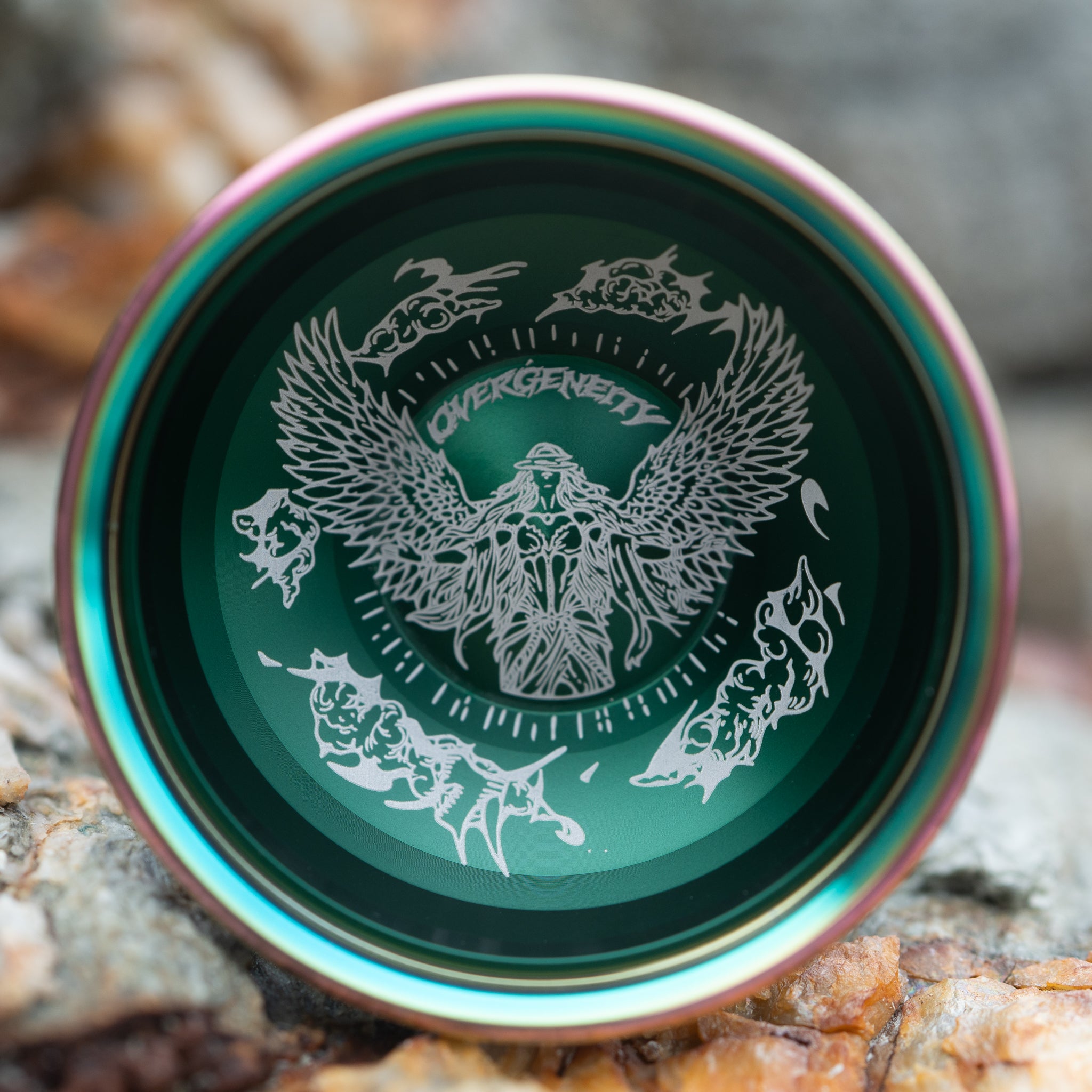 Overgeneity | Dark Green / Rainbow Rim