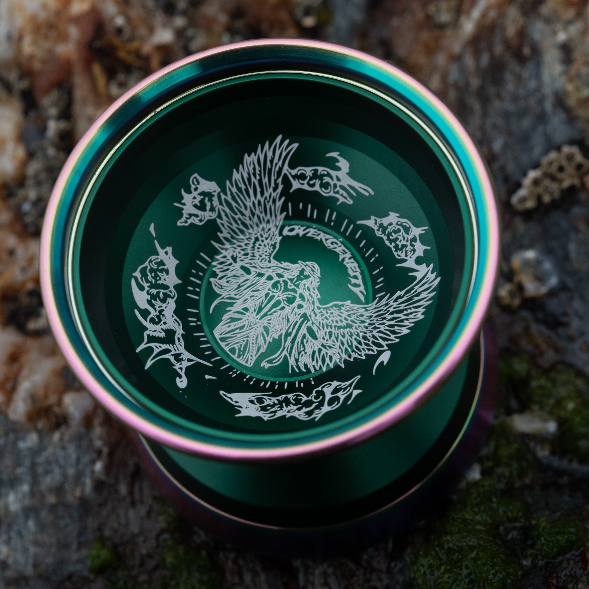 Overgeneity | Dark Green / Rainbow Rim