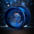 Heterogeneity Ti / Polished Royal Blue / Gold Engraving