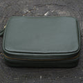 Leather Yo-Yo Bag / Dark Green / M size