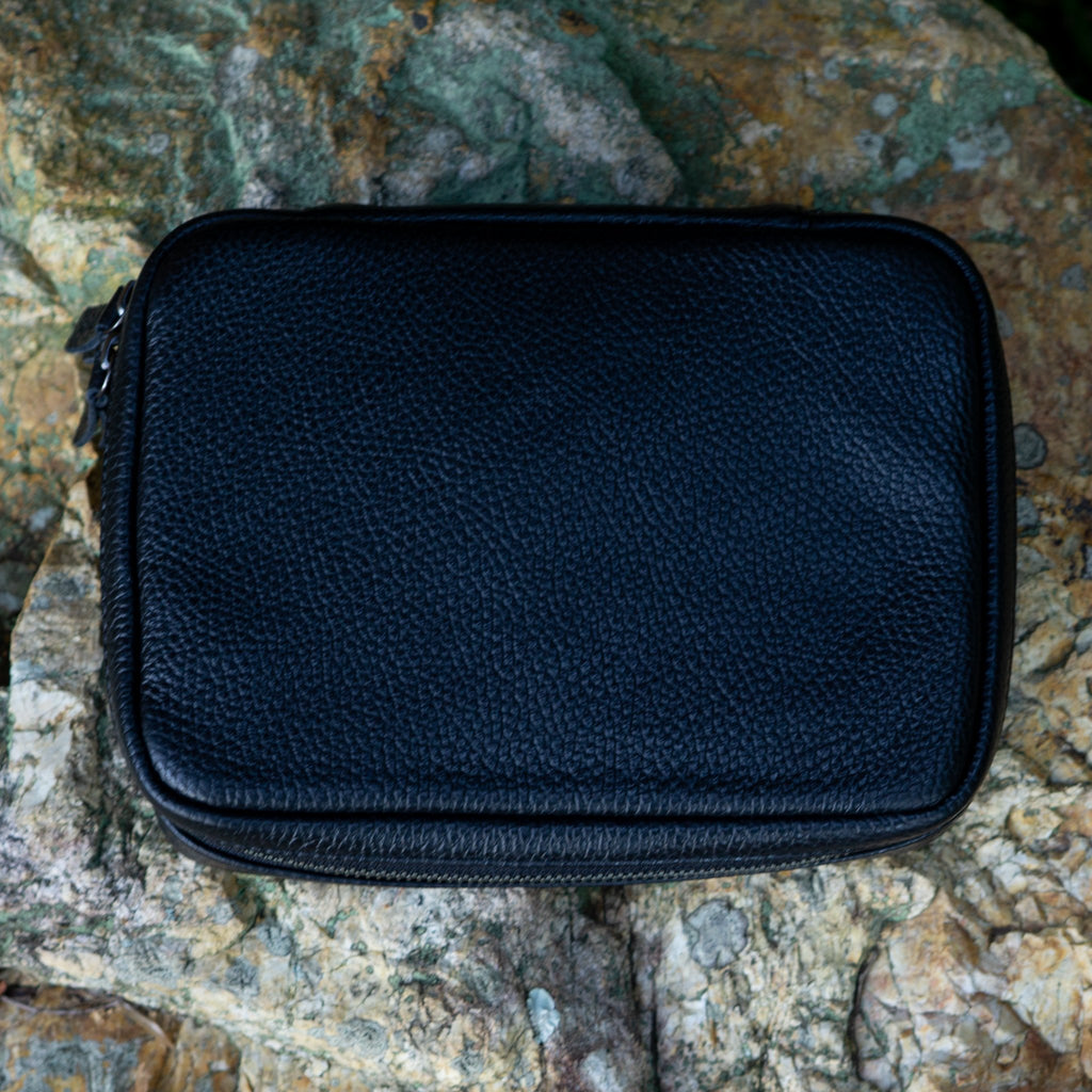 Leather Yo-Yo Bag / Black / M size