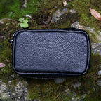 Leather Yo-Yo Bag / Black / S size