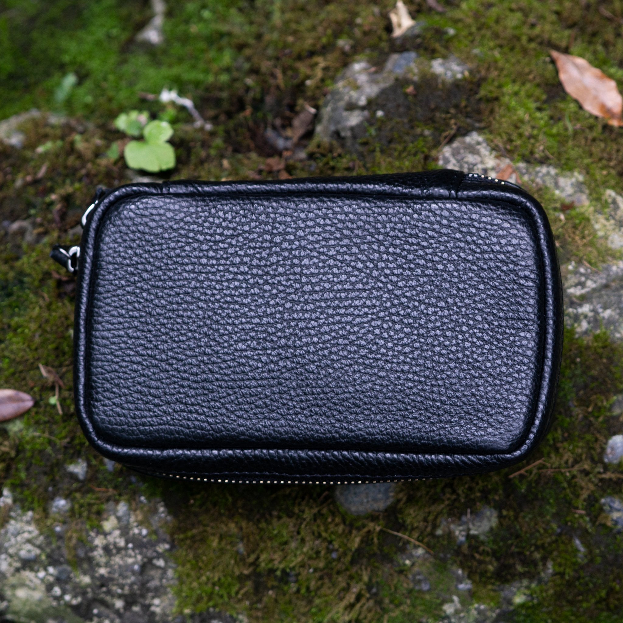 Leather Yo-Yo Bag / Black / S size