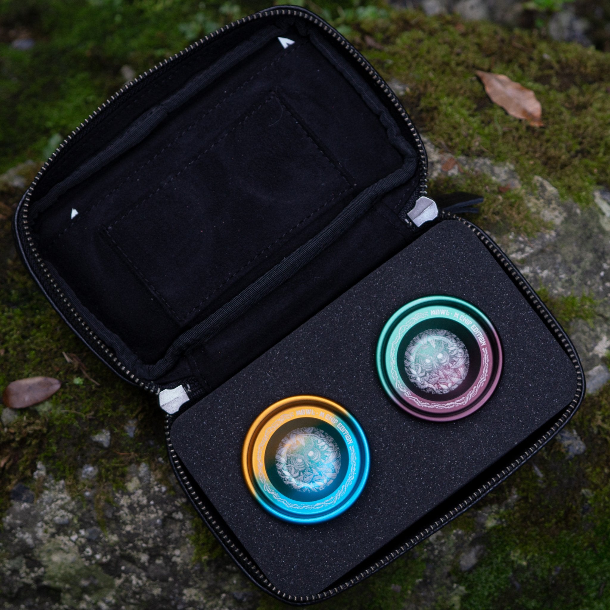 Leather Yo-Yo Bag / Black / S size